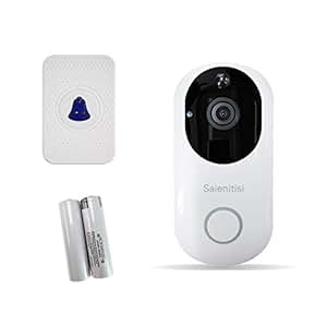 Saienitisi Wi-Fi Video Doorbell, Security Camera 1080P, No