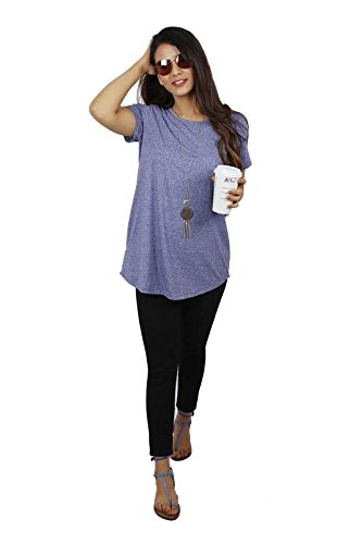 athlei women's plus size sporty n casual cotton polyester stretchable fabric all purpose tee shirt