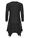 BH B.I.L.Y USA BILY Women's Plus 3/4 Sleeve Swing Loose Fit Flattering Tunic Top For Leggings