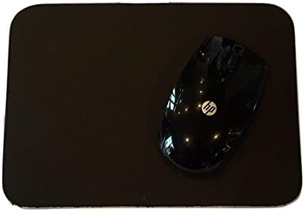 Heavy Duty Solid Black Deluxe Topgrain Leather Mouse Pad Mousepad