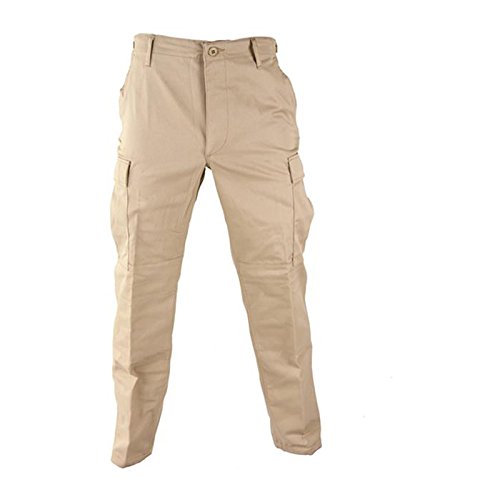 Propper BDU Trouser Button Fly Long Length Inseam 32.5-35.5 Khaki ML