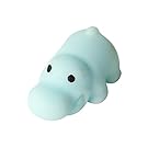 1Pcs Mochi Squeeze Toy,WM&MW Soft Cute Forest Animal Healing Toy Fun Joke Decompression Toys (hippo)