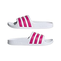 adidas Unisex Adilette Aqua Mule, Footwear White
