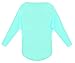 Yidarton Womens Summer Casual Shirts Oversized Baggy Off-Shoulder Long Sleeve Tops Green Large