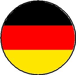 German Flag 1.25" Pinback Button Badge / Pin - Country Pride Germany Germans