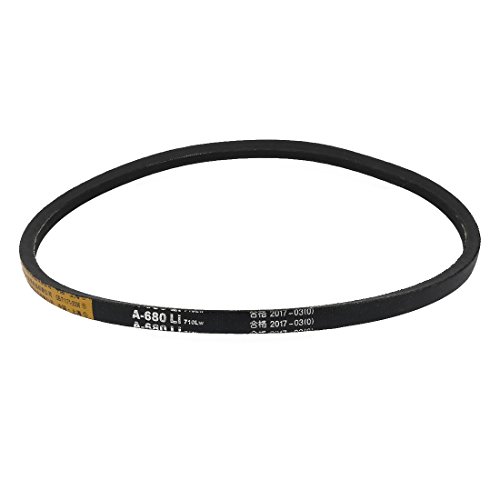 uxcell A680 Industrial Lawn Mower Rubber V Belt 12mm Width 26.7 Inch Inner Girth
