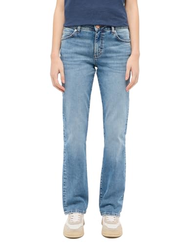MUSTANG Damen Style Crosby Relaxed Straight Jeans, Blau, 44W / 34L EU
