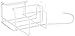 Organize It All Ironing Board Hanger with Storage, Wall-Mount/Over-The-Door, 1 Pack, White