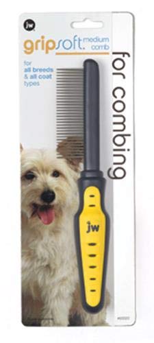 JW Pet Company GripSoft Medium Comb for Dogs