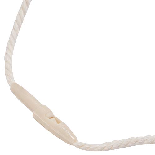 950pcs Cotton Hang Tag Fasteners String 7.6 Inch Snap Lock Pin Security Loop Fastener Hook Ties for Gifts Luggage Label Attachment Clothing, Easy and Fast to Attach