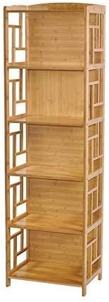 Urbancart® Bamboo Book Shelf, Plant and Flowers Shelf Organizer for Living Room Home & Office (6-Tier)(Assembly Required)