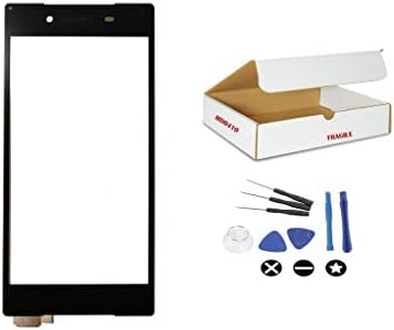 (md0410) Black Front Glass Lens Screen with Touch Digitizer Flex Cable Replacement Compatible for Sony Xperia Z5 5.2" E6603 E6683 E6653 E6633 + Opening Tools Kit (LCD not Included)