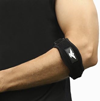 Tennis Elbow Brace With Tendon Compression Pad ⭐ 2 Pack ⭐ by Worldwide Elite One Size Fits Most Best Golfers & Tennis Elbow Support Brace Strap Band For Elbow Tendonitis & Pain