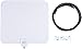 Amazon Basics Indoor Flat TV Antenna, ‎12.12 X 4.33 X 0.06 Inch - 35-Mile Range