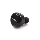 Tronfy iWork Mini 4.0 Minimal Wireless Headset with Mic for iPhone 6, 6 Plus, 5, 5S, 5C, Bluetooth Enable Device, Android Smart Phone - Black