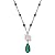 Dale Earnhardt Junior #88 Crystal Logo Necklace