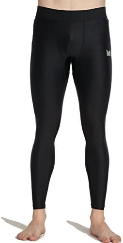 MOFEVER Men Black Running Cool Compression Athletic Pants Leggings Skin Tights Dry Fit Training Sports (S/M/L/XL)