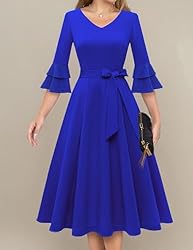 DRESSTELLS Royal Blue Cocktail Dress for Women