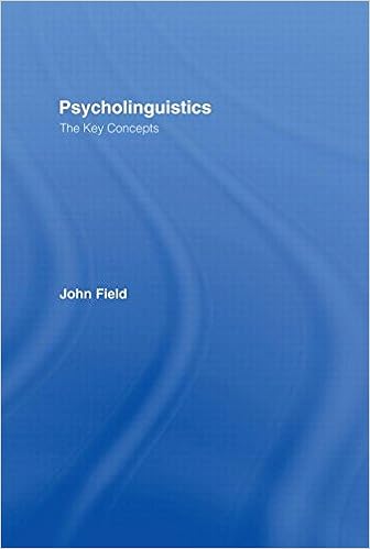Amazon Com Psycholinguistics The Key Concepts Routledge Key Guides 9780415258906 Field John Books