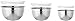 Amazon Basics Stainless Steel Mixing Bowls, Set of 3