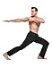 BALEAF Men's Active Yoga Sweatpants Open Bottom Jogging Leg Workout Jogger Jersey Straight Pants Side Pockets
