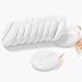 10 Pcs Powder Puff for Powder Foundation Body Powder and Loose Powder, 3.15 Inch Soft Cotton Smooth Apply Facial and Body Powder Puff with Ribbon Band Handle - White