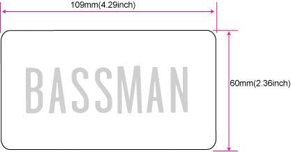 Inlaystickers B-177BM for Guitars & Bass - Paul McCartney Bassman from The Beatles Let It Be Film - Black - Image 5