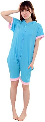 MiziHome Summer Short Sleeve Blue Bodysuit Romper Onesie Outfit, Elephant L