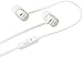 Amazon Basics in-Ear Headphones with Flat Cable and Universal Mic - Silver