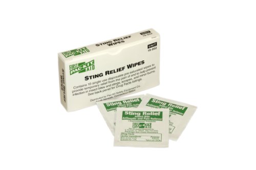 Pac-Kit 19-002 Sting Relief Wipes (Box of 10)