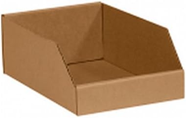Box Packaging Corrugated Open Top Bin/Box, Kraft, - Case of 50
