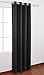 Deconovo Black Thermal Insulated Blackout Panel Curtains 52 by 84 Inch,1 Panel