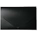 JAM PAPER Plastic Portfolio with Snap Closure - Large - 11 x 17 x 3/4 - Black - Sold Individually