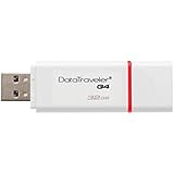 Kingston Digital 32GB Data Traveler 3.0 USB Flash Drive, Red (DTIG4/32GBET)
