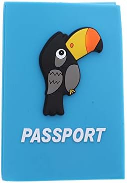 SandT CollectionKids Silicone Passport Holder Travel Gifts - Parrot