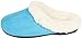 LUXEHOME Women's Cozy Fleece Plush House Slipper (8-9 US, Blue)