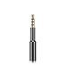MobilePal SureFit 2-Inch Headset Audio Jack Extender for iPhone and Android Cases with Gold Plated 4-Pole 3.5mm Connectors (Titanium Gray)