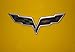 2005-2013 Corvette Emblem Blackout Overlay Set of 2