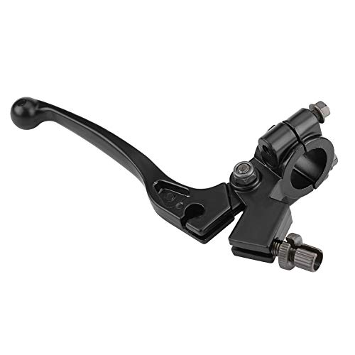 KIMISS Clutch Lever Motorcycle Clutch Lever Clutch Lever Bracket Aluminum 22mm 7/8in Folding Handlebar Motorcycle Clutch Brake Lever Handle with Perch for 50 - Dirt Pit Bike Black
