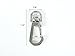 Metal Swivel Clasps Lanyard Snap Hook Lobster Claw Clasp Jewelry Findings 1 1/2