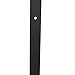 CO-Z 6.6 Ft European Sliding Door Hardware Track Set (Black)