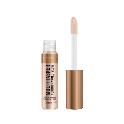 Multi Tasker Turbocharged Glow, 004 Chelsea Glow, Illuminante liquido per il viso, Perle riflettenti, Luminosità naturale, Vitamina C & E, Formula Vegana, 10 ml