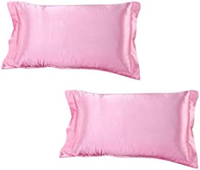 DEHMAN Satin 600 TC Pillowcase (LIGHT PINK_King)