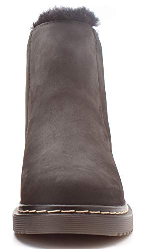 Parfeying-Womens-Jacline-Waterproof-Leather-Merino-Wool-Lining-Chelsea-Snow-Boot