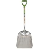 AMES 2672100 Aluminum Scoop with Hardwood Handle and D-Grip, 45-Inch