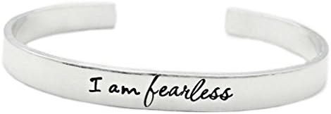 I Am Fearless Cuff Bracelet - Hand Stamped Jewelry
