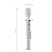 Oopsix Wand Massager Cordless Powerful Personal Body Wand Massager Handheld Electric-10 Pulsation Vibration Portable USB Rechargeable Massager for Women Muscle Aches and Sports Recovery (White)