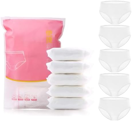 JOEBO Disposable Underwear, Pcs Womens 100% Cotton Disposable