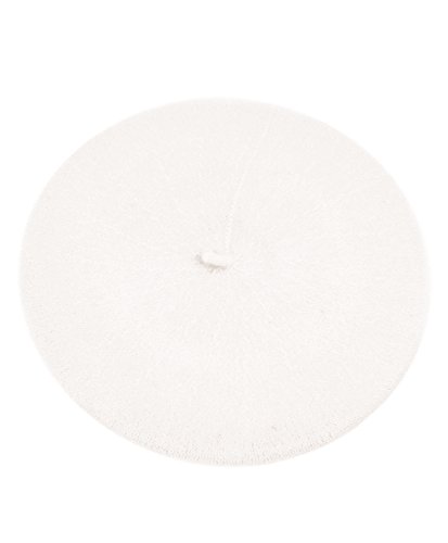 Solid Color French Wool Beret (Off White)
