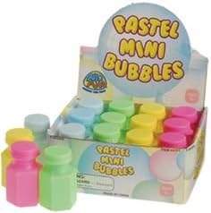 Mini Party Bubbles 12/pack~Assorted Colors~ 0.6 oz size